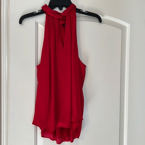 Red Banana Republic blouse with keyhole cutout neckline - Picture 2 of 3